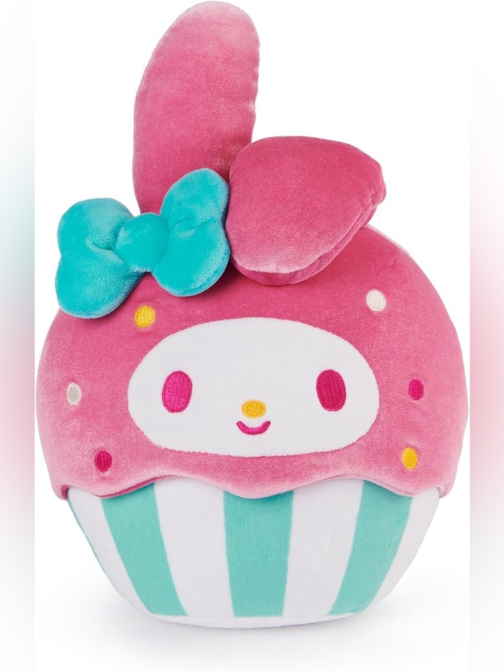 Sanrio My Melody Cupcake Plush - Pink & Teal Bow
